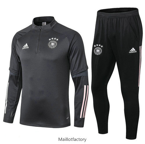 Achetez Survetement Allemagne 2019/20 Gris/Noir sweat zippé