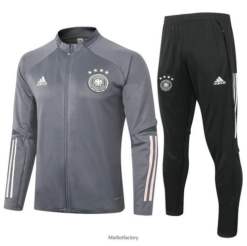 Flocage Veste Survetement Allemagne 2020/21 Gris Foncé