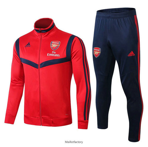 Achetés Veste Survetement Arsenal 2019/20 Rouge/Bleu Col Haut