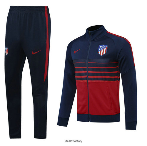 Vente Veste Survetement Atletico Madrid 2020/21 Bleu Marine/Rouge