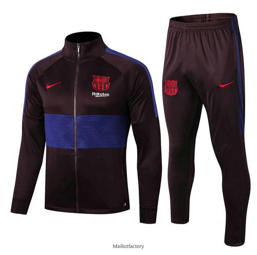 Soldes Veste Survetement Barcelone 2019/20 Col Haut