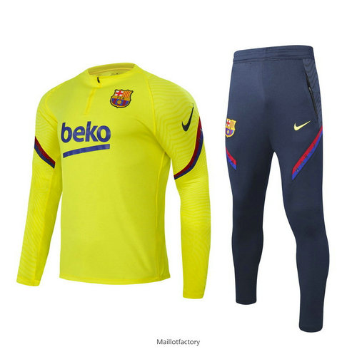 Nouveaux Survetement Barcelone 2019/20 Jaune