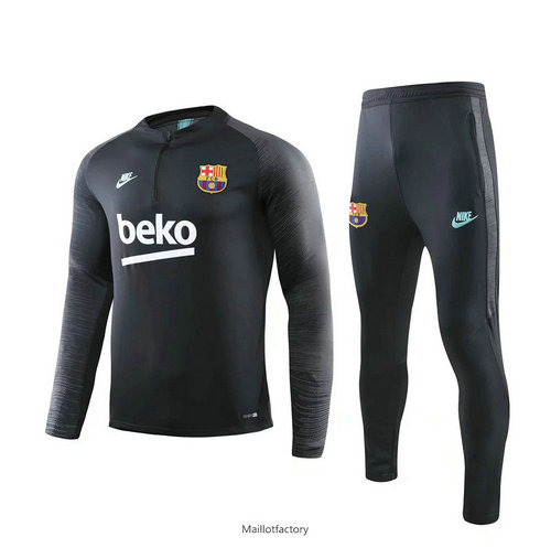 Flocage Survetement Barcelone 2019/20 Noir sweat zippé