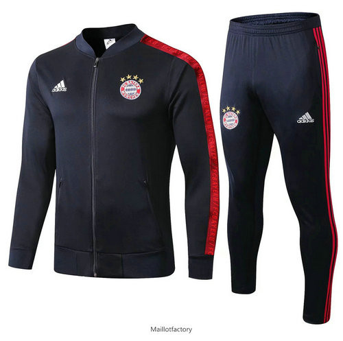 Vente Veste Survetement Bayern Munich 2019/20 Bleu Marine col bas