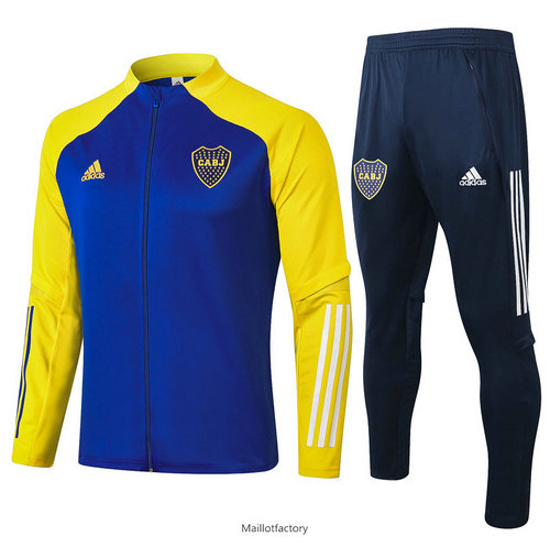 Soldes Veste Survetement Boca Juniors 2020/21 Bleu/Jaune