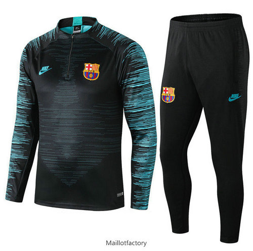 Soldes Survetement Enfant Barcelone 2019/20 Noir/Vert Strike Drill