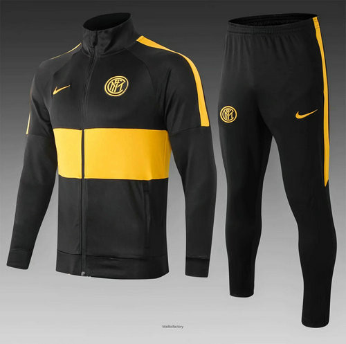 Achetez Veste Survetement Enfant Inter Milan 2019/20 Noir/Jaune