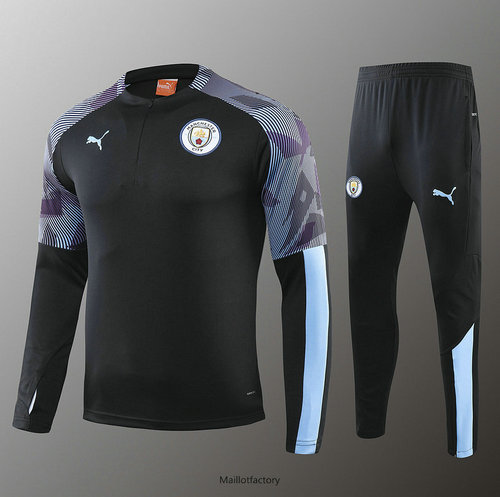 Achetez Survetement Enfant Manchester City 2019/20 Noir/Violet