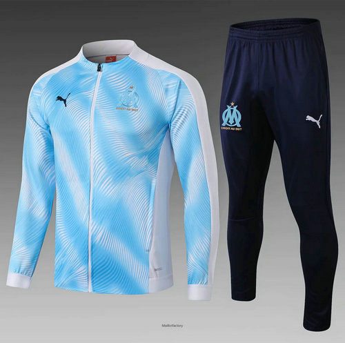 Achetés Veste Survetement Enfant Marseille 2019/20 Bleu/Blanc