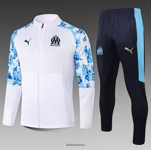 Flocage Veste Survetement Enfant Marseille 2020/21 Enfant Blanc