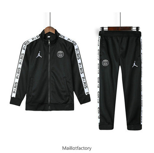 Prix Veste Survetement Enfant PSG 2019/20 Noir