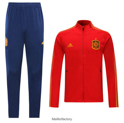 Achetez Veste Survetement Espagne 2019/20 Rouge/Bleu