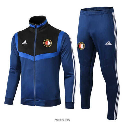 Vente Veste Survetement Feyenoord 2019/20 Bleu Marine Col Haut