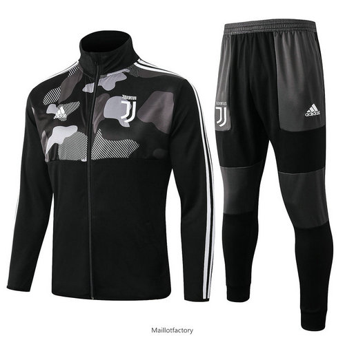 Flocage Veste Survetement Juventus 2019/20 Noir Col haut