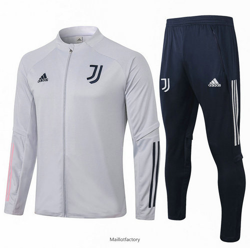 Soldes Veste Survetement Juventus 2020/21 Gris Clair