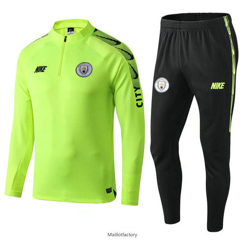 Achat Survetement Manchester city 2019/20 Jaune/Vert