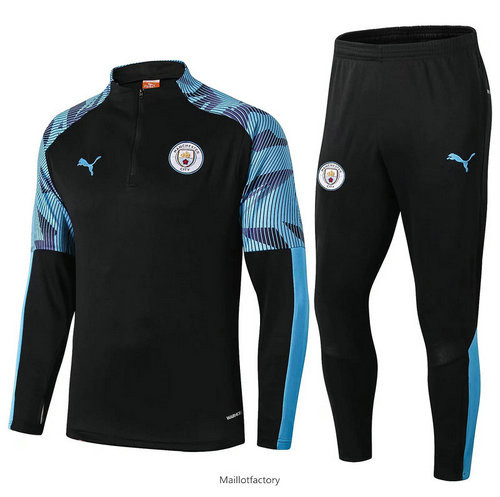 Nouveaux Survetement Manchester City 2019/20 Noir/Bleu