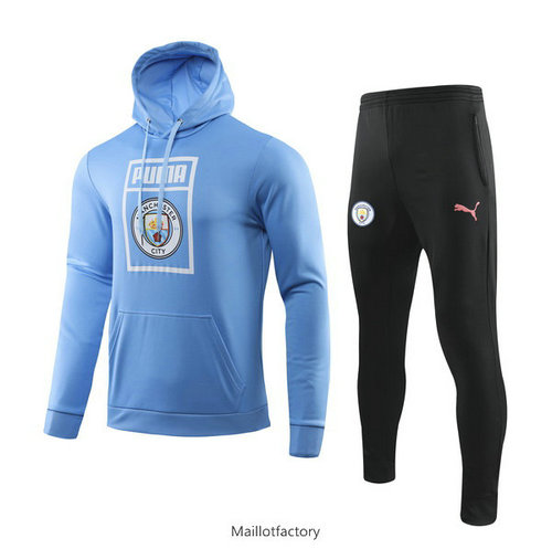 Achat Sweat a capuche Manchester City 2019/20 Bleu