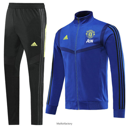 Achetés Veste Survetement Manchester United 2019/20 Bleu Marine