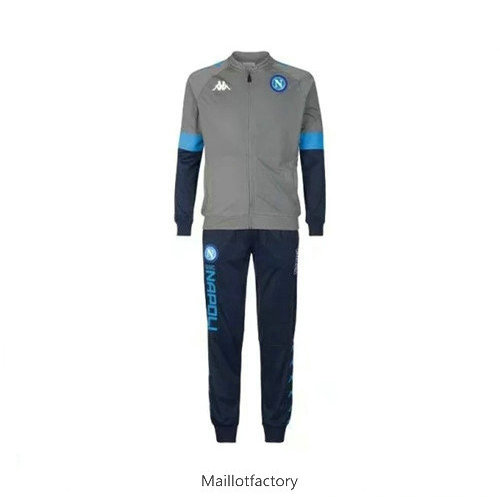 Achetez Veste Survetement Naples 2019/20 Gris/Bleu Marine