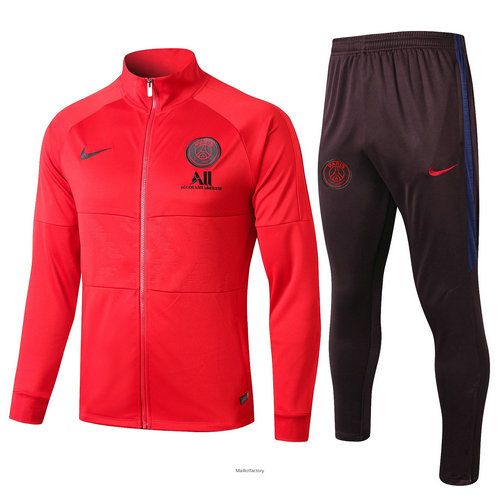 Prix Veste Survetement PSG 2019/20 Rouge/Noir