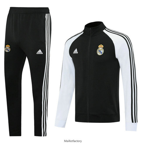 Flocage Veste Survetement Real Madrid 2020/21 Noir/Blanc