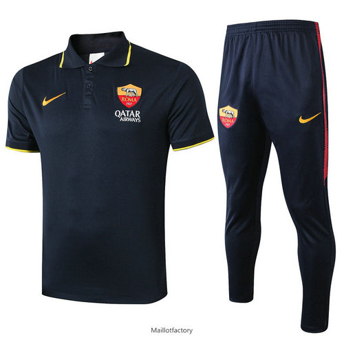 Flocage Kit d'entrainement Maillot AS Rome POLO 2019/20 Bleu Marine