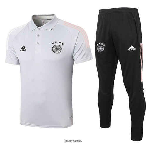 Achetés Kit d'entrainement Maillot Allemagne POLO 2020/21 Gris Clair