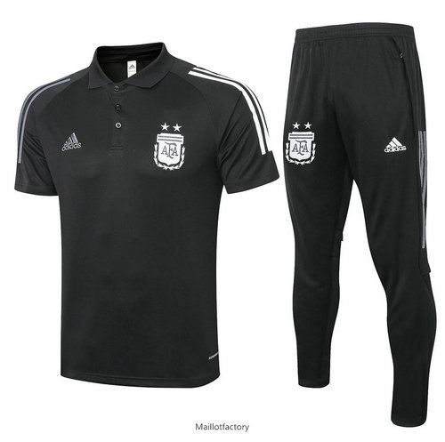 Vente Kit d'entrainement Maillot Argentine POLO 2020/21 Noir