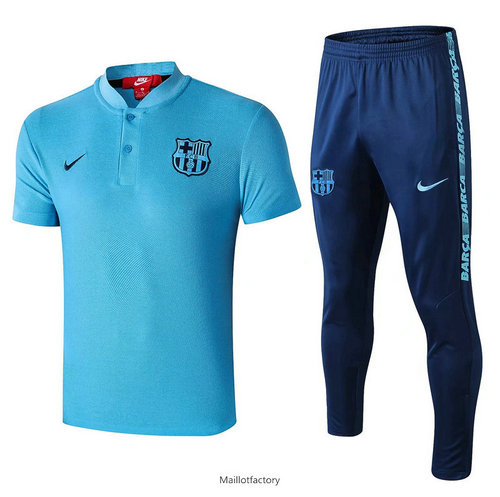 Achetez Kit d'entrainement Maillot Barcelone POLO 2019/20 Bleu