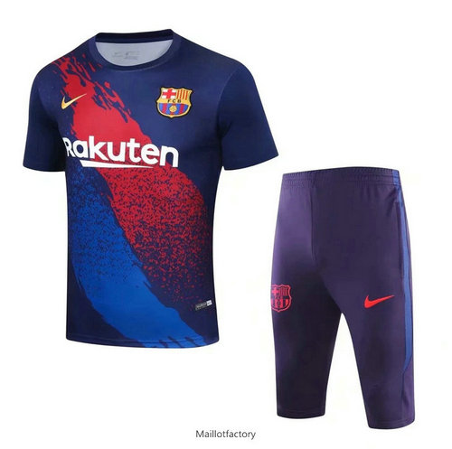 Prix Kit d'entrainement Maillot Barcelone 2019/20 Violet Col Rond