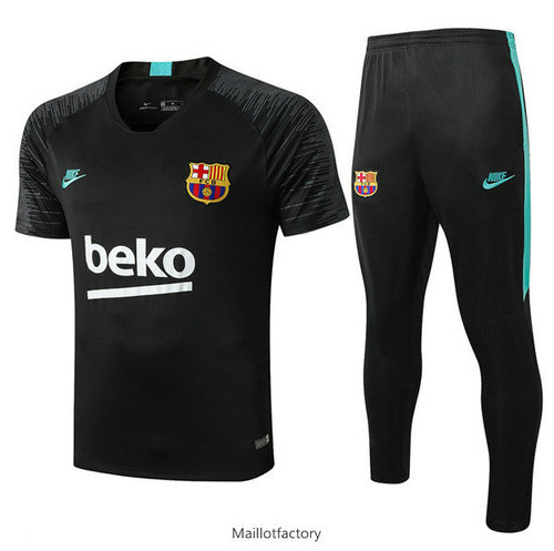 Achetés Kit d'entrainement Maillot Barcelone 2019/20 Noir Col V