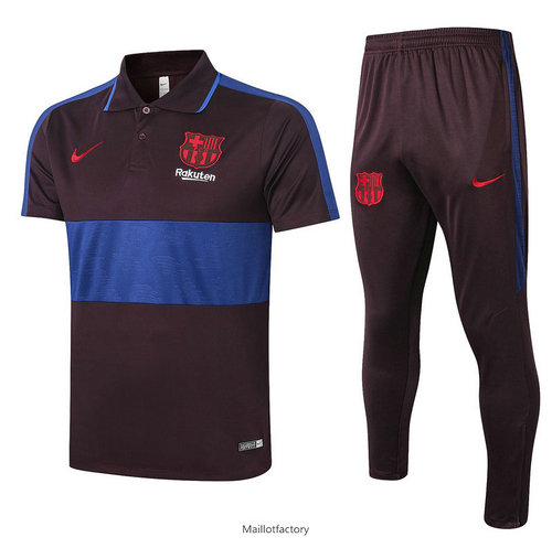 Flocage Kit d'entrainement Maillot Barcelone POLO 2020/21 Marron/Bleu