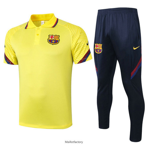 Achat Kit d'entrainement Maillot Barcelone POLO 2020/21 Jaune