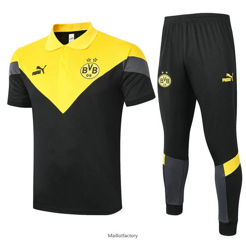 Vente Kit d'entrainement Maillot Dortmund POLO 2020/21 Jaune