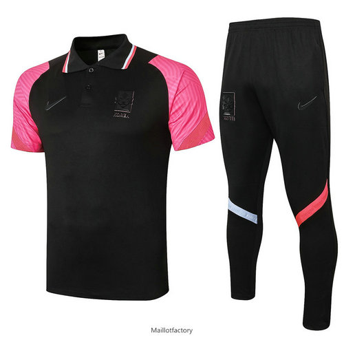 Soldes Kit d'entrainement Maillot Corée POLO 2020/21 Noir