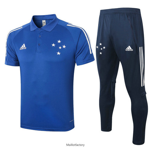 Nouveaux Kit d'entrainement Maillot Cruzeiro POLO 2020/21 Bleu