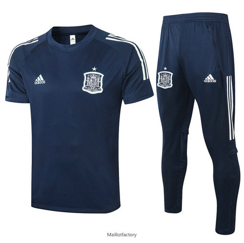 Prix Kit d'entrainement Maillot Espagne 2020/21 Bleu Marine