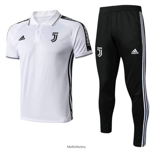 Achetés Kit d'entrainement Maillot Juventus POLO 2019/20 Blanc