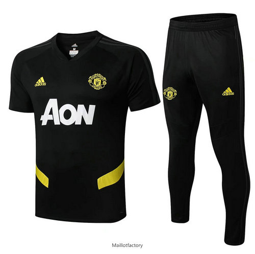 Achat Kit d'entrainement Maillot Manchester United 2019/20 Noir