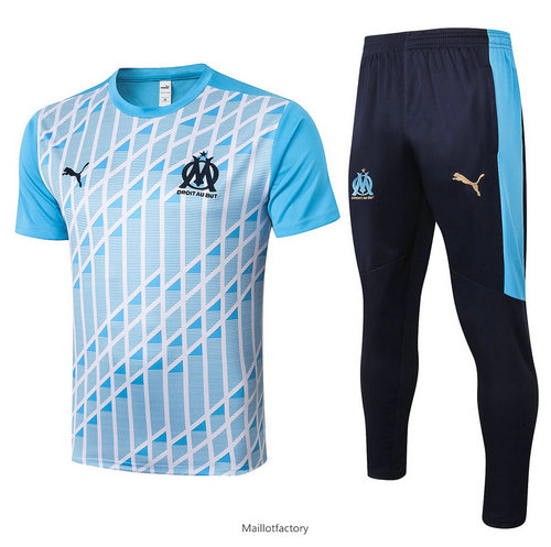 Flocage Kit d'entrainement Maillot Marseille 2020/21 Bleu Clair