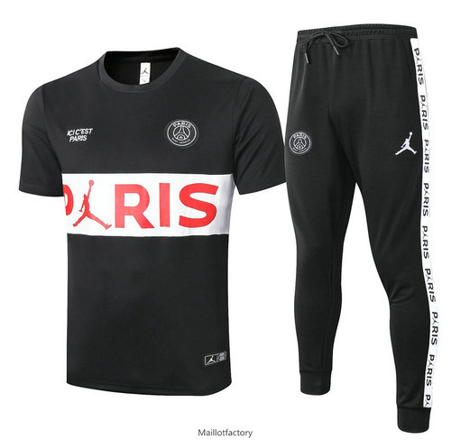 Soldes Kit d'entrainement Maillot PSG 2020/21 Noir (Blanc Pris)