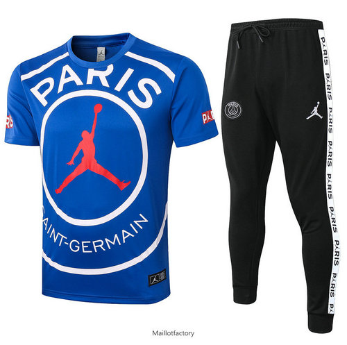 Nouveaux Kit d'entrainement Maillot PSG Jordan 2020/21 Bleu LOGO Jordan