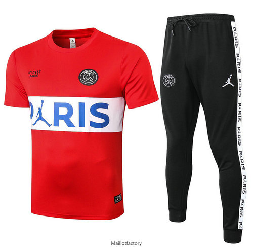 Achetés Kit d'entrainement Maillot Jordan PSG 2020/21 Rouge/Blanc