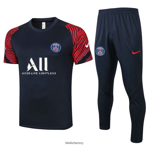 Prix Kit d'entrainement Maillot PSG 2020/21 Bleu Marine Rouge