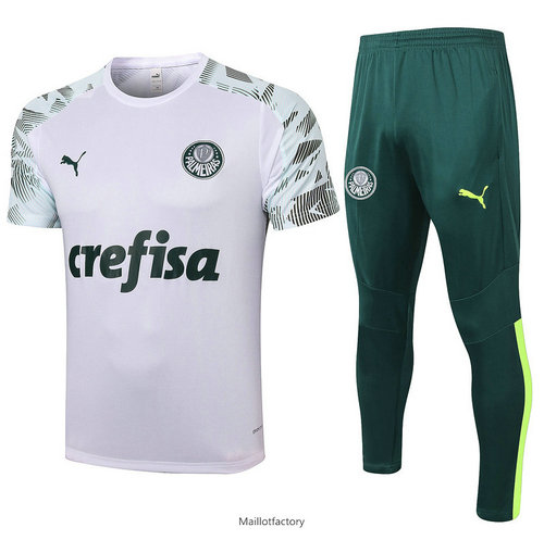 Soldes Kit d'entrainement Maillot Palmeiras 2020/21 Blanc