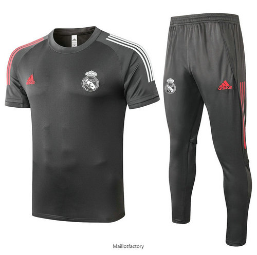 Flocage Kit d'entrainement Maillot Real Madrid 2020/21 Gris foncé