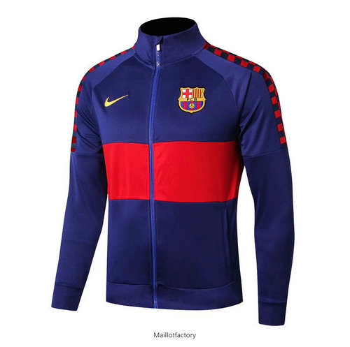 Achat Veste Barcelone 2019/20 Bleu Marine/Rouge Col Haut