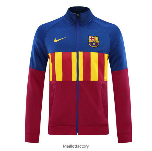 Pas cher Veste Barcelone 2020/21 Bleu/Rose