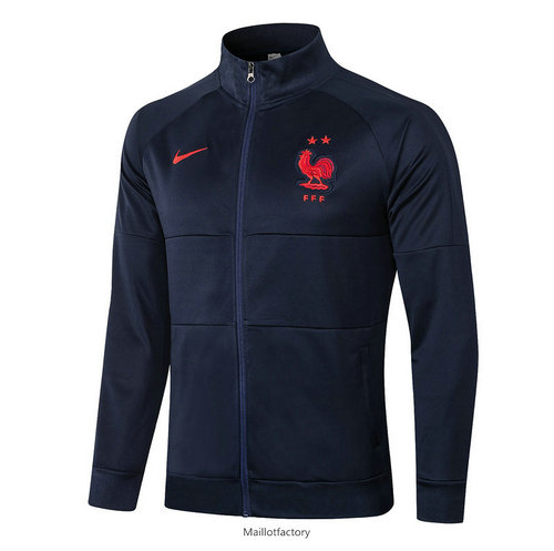 Achetez Veste France 2020/21 Bleu Marine Col Haut